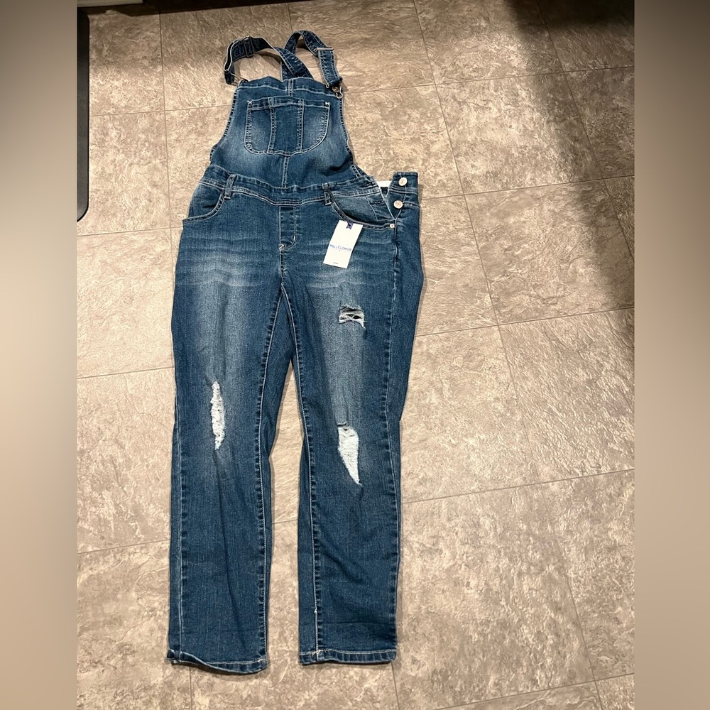 Wallflower Denim Overalls Coveralls women’s size L